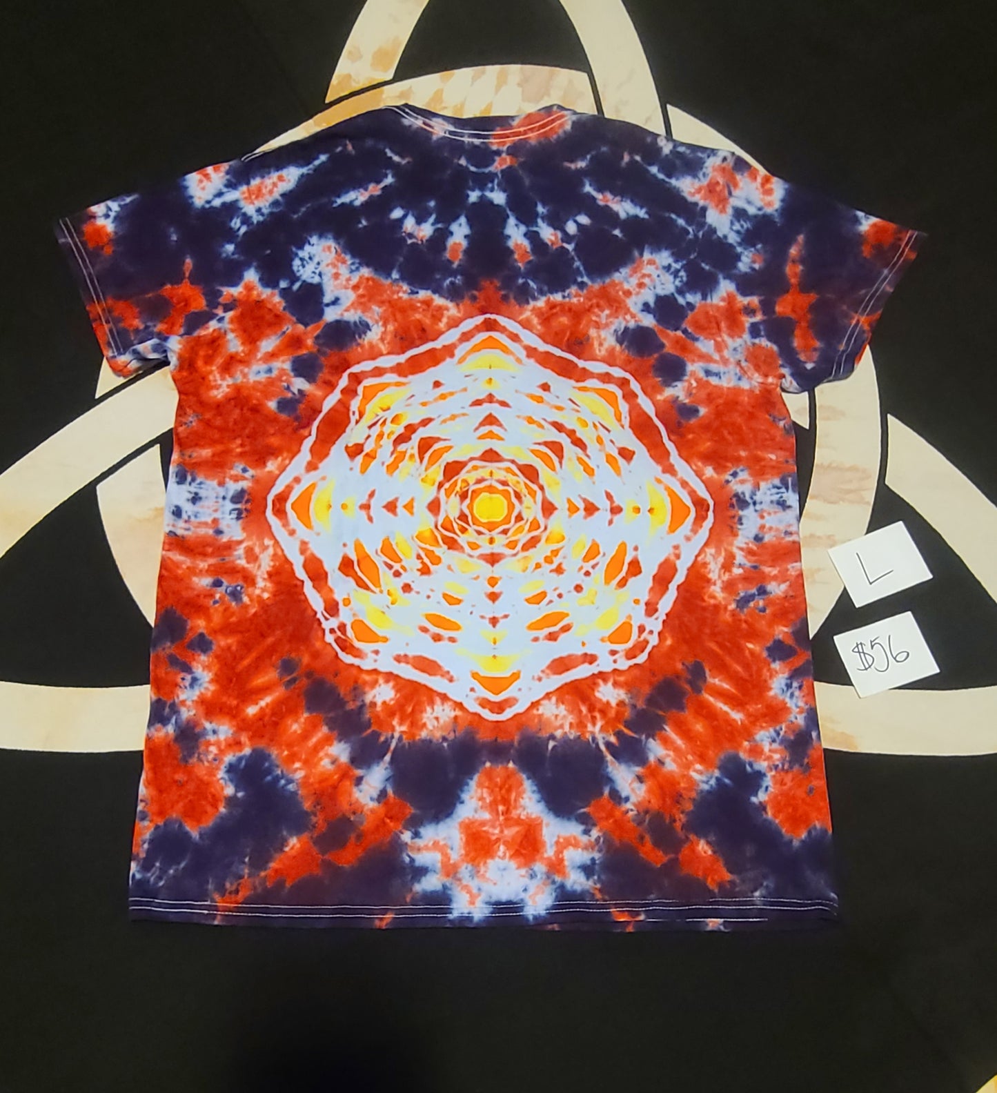 Blue and Red Mandala #44