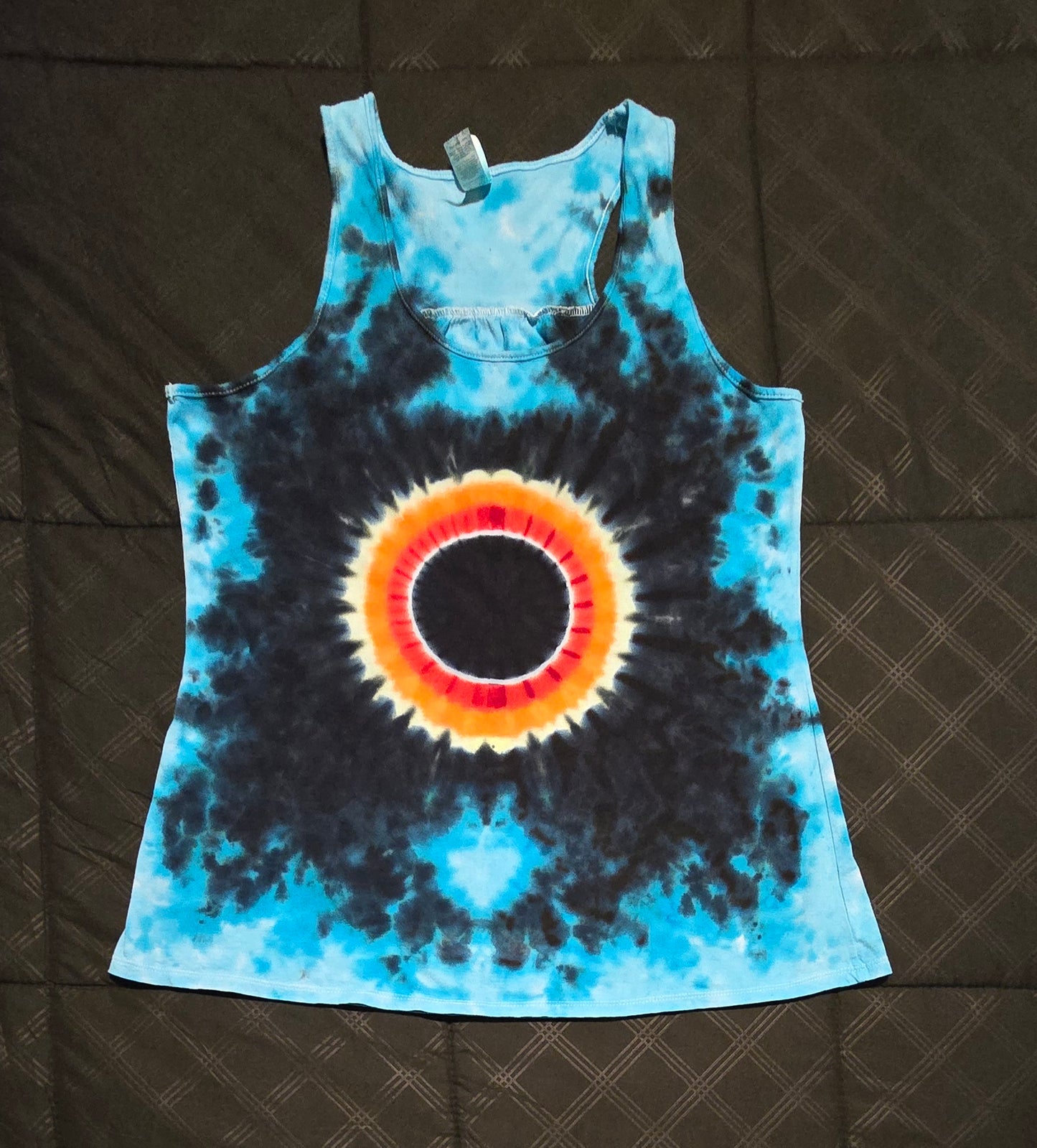 Woman's Gathered Back Tank Solar Eclipse #93