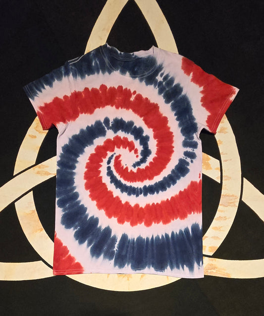 Red White and Blue Spiral #14