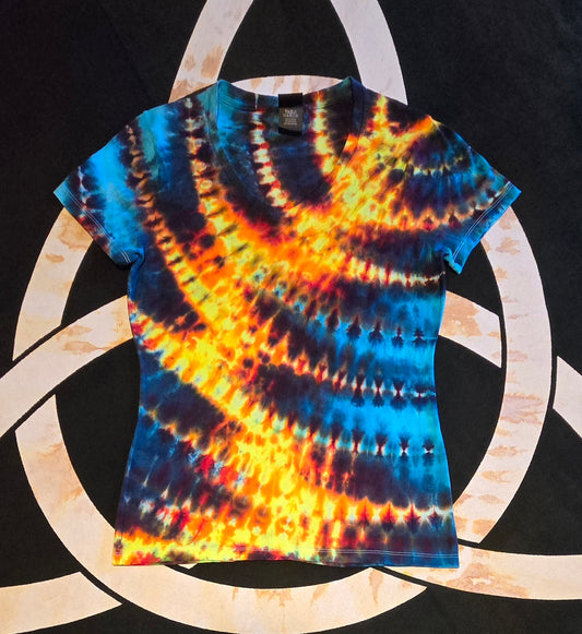 Woman's V neck Fire and Ice Ripple #9